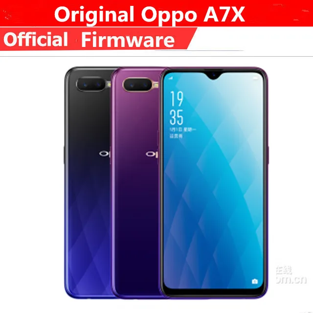 

Original Oppo A7X 4G LTE Mobile Phone Helio P60 Android 8.1 6.3" IPS 2340X1080 4GB RAM 128GB ROM 16.0MP Fingerprint OTG