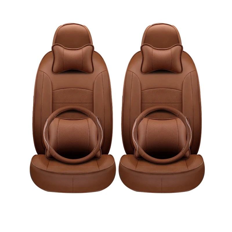 (Front + Rear) Special Leather car seat cover For Volvo S60L V40 V60