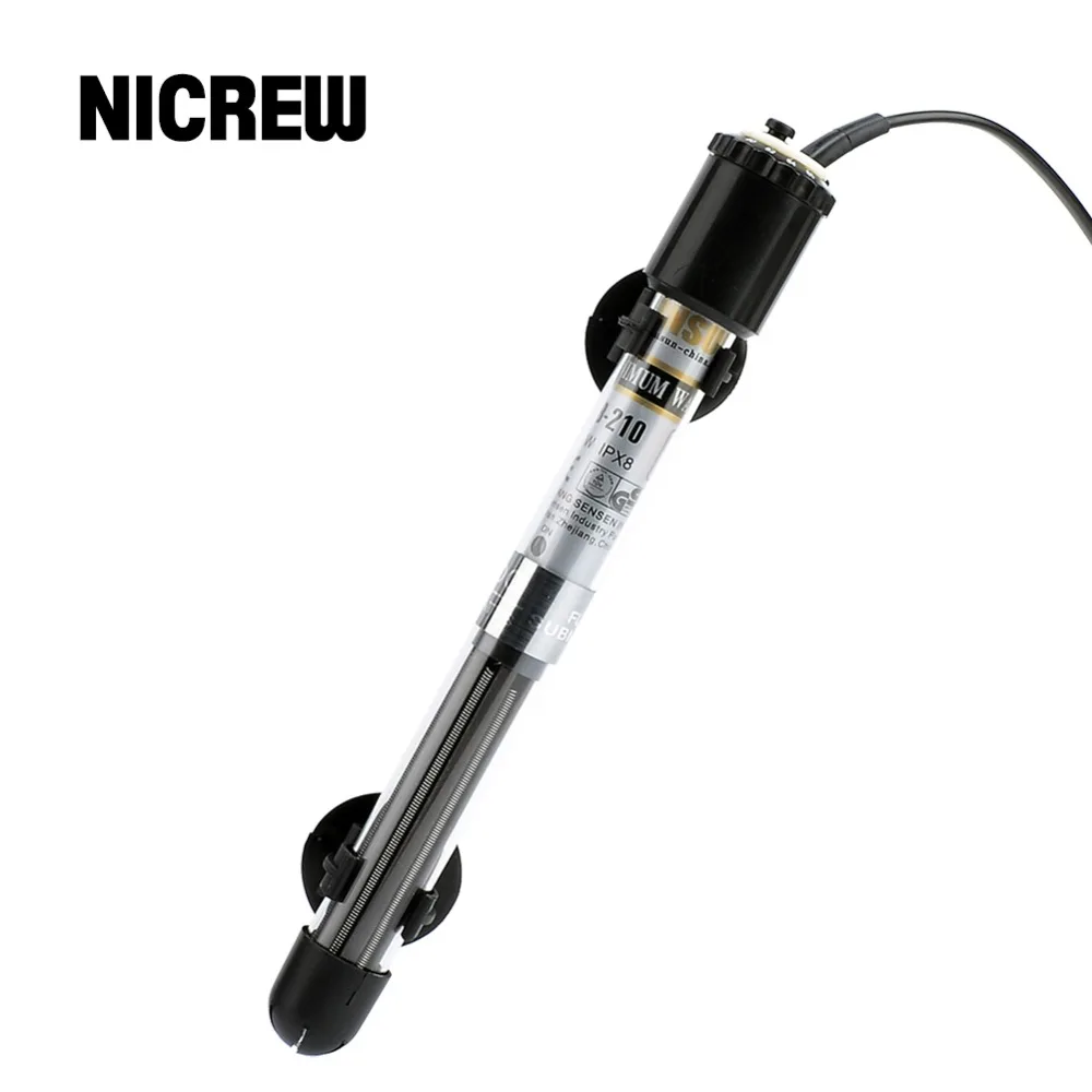 

Nicrew Submersible Aquarium Heater Rod 110-240V 100W Thermometer Sticker Temperature Controller For Aquarium Fish Tank Accessory