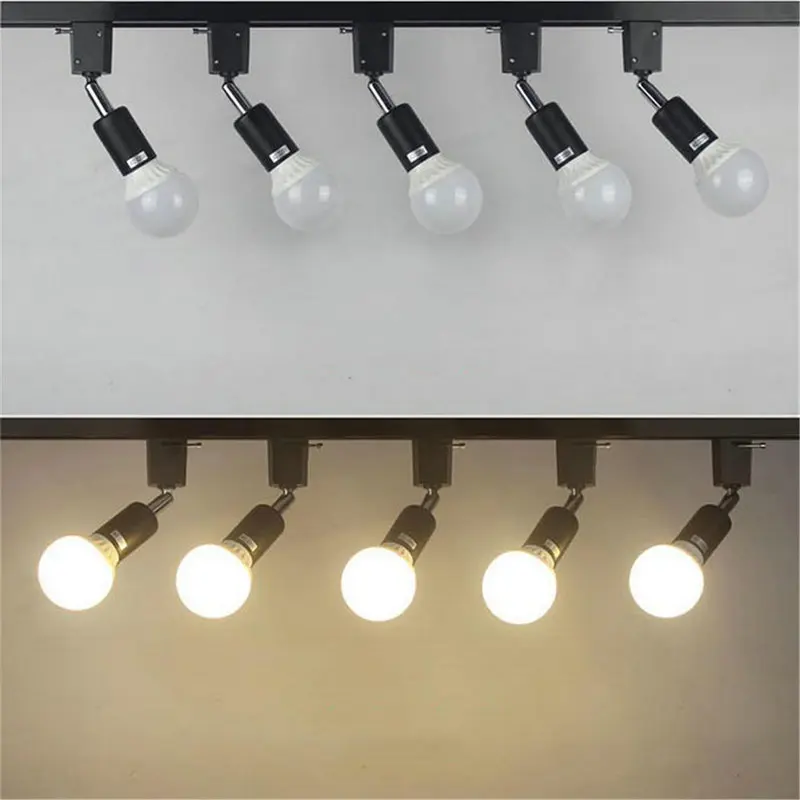 Artpad 3 قطعة/الحزمة سهلة جبل قلادة led أضواء المسارات E27 قاعدة المعادن الملابس متجر فندق المسار السكك الحديدية الأضواء تجهيزات الإضاءة