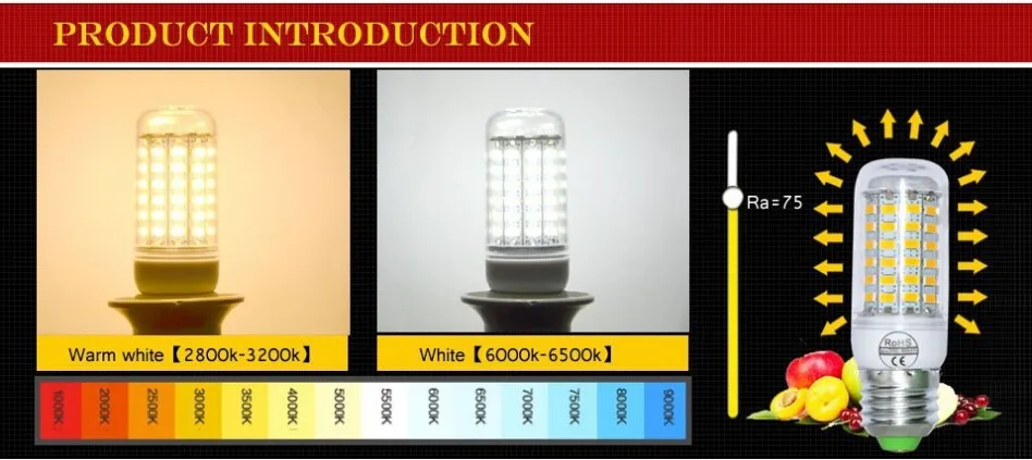 Светодиодный Глобус лампы 9 Вт E27 Светодиодный кукурузный светильник 69 светодиодный s SMD 5730 светодиодный AC 220 В samsung лампа люстра светильник на год Домашний Светильник ing