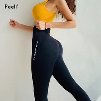 Peeli kontrola brzucha joga spodnie damskie bezszwowe legginsy Fitness rajstopy na siłownię Push Up legginsy sportowe wysokiej talii trening sportowy