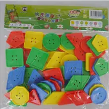 1 Набор Монтессори детские игрушки резные стежки кнопки ручной работы игрушки линия головоломка игра для детей ручной глаз ИГРУШКИ