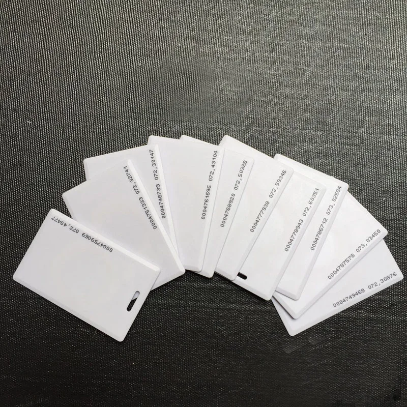 10 шт./партия записываемый пустой белый ПВХ RFID 125 кГц/13 56 МГц EM ID/IC толстая карта/Keytag