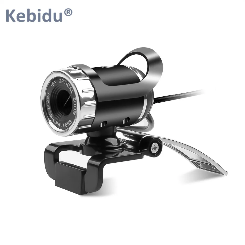 

Kebidu USB Webcam 360 Degree Web Cam HD Web Camera With Mic for Computer Skype Youtube PC Laptop Notebook Camera