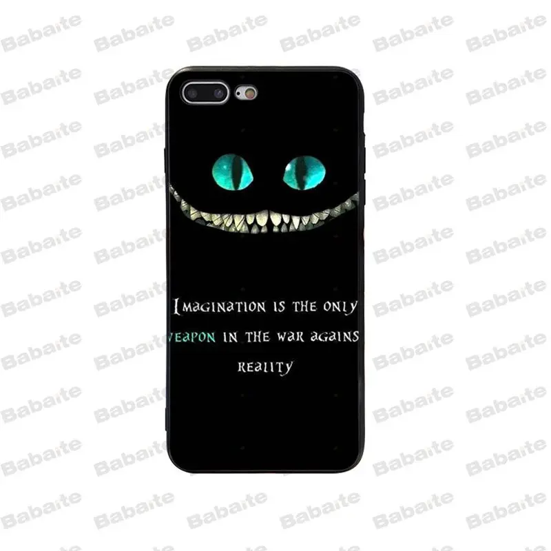 Ультратонкий чехол для телефона Babaite Alice in Wonderland с Чеширским котом мультяшным