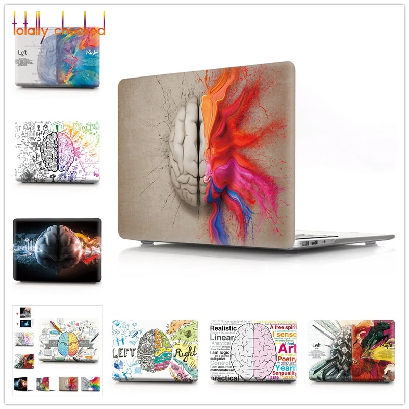 

3in1 Left Right Brain Hard PC Laptop Case For macbook air 13 case cover for mac book air 13 case hard A1707 1708 A1708 A1466