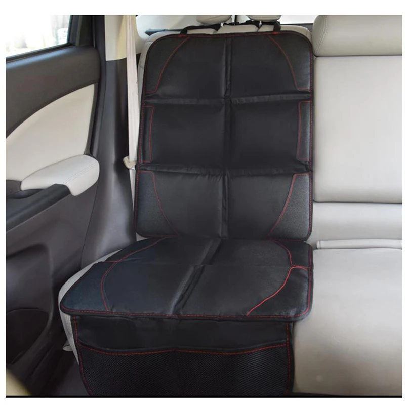 123*48cm Black Car Seat Pad Protector Oxford Luxurious PU Leather Non