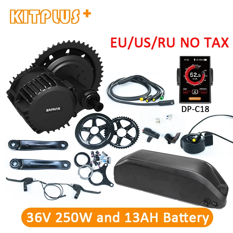 

Bafang 8Fun BBS01 36V250W Bafang Central Motor Bafang BBS01 Kit with Battery 36V 13AH for Electric Bike Conversion Ebike Kit