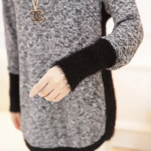 New Fashion Autumn Brand Female Mohair Pullover Loose Sweater Knitted Long Sleeve O-neck Gray Pullovers Hot Sale Sweater 22 New Fashion Autumn Brand Female Mohair Pullover Loose Sweater Knitted Long Sleeve O-neck Gray Pullovers Hot Sale Sweater 21