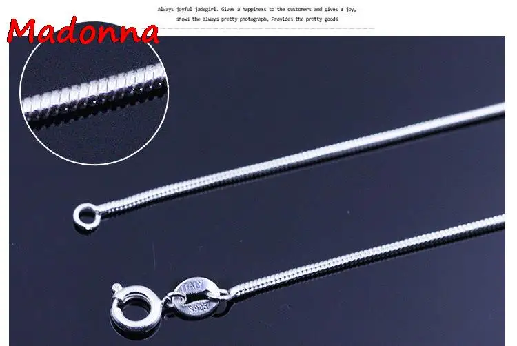 Новинка ювелирные изделия 1 мм посеребренная женщины змея цепи ожерелье подходящий подарок ювелирных изделий дешовая бижутерия