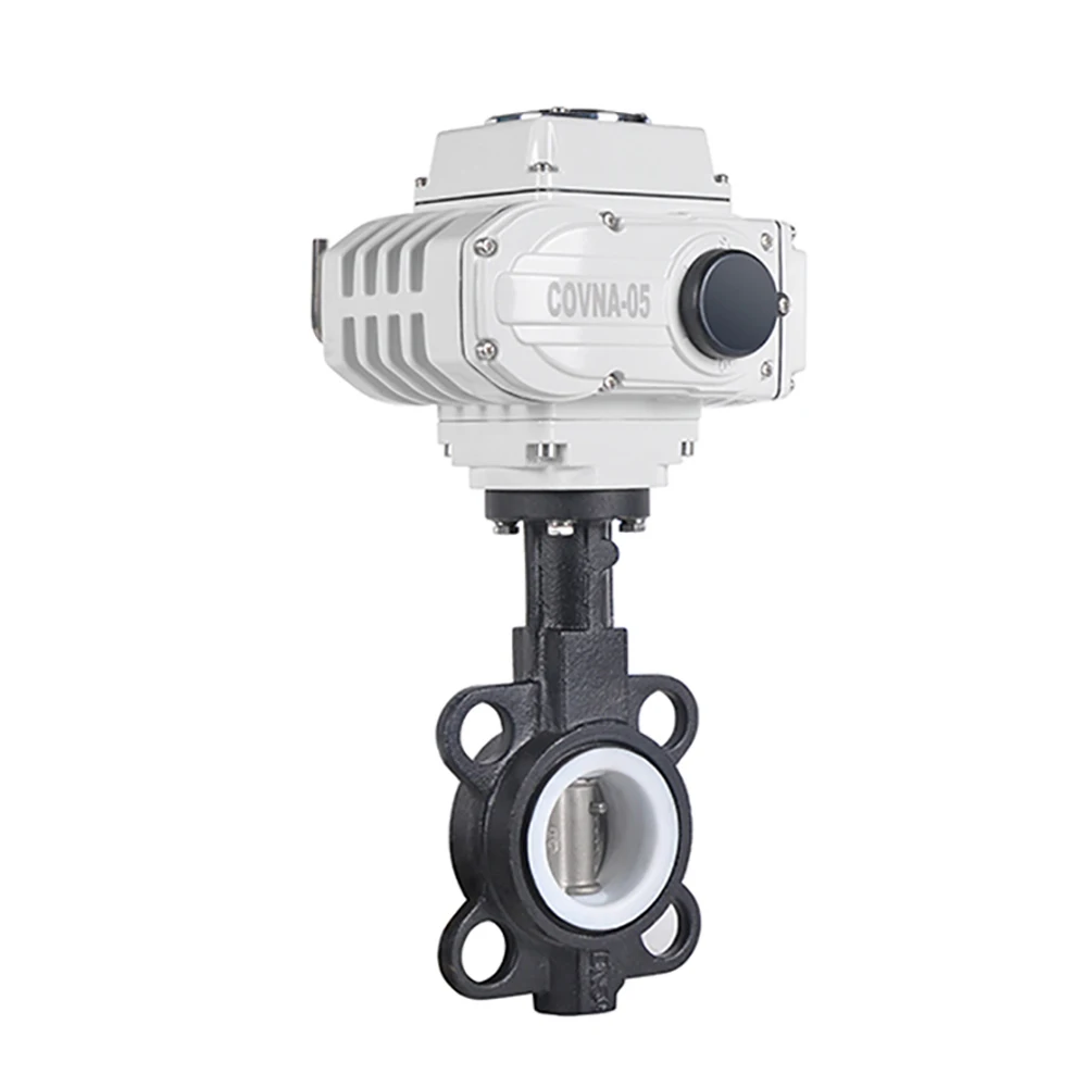 DN250 1" литье вафли Электрический Дроссельный клапан чугунный моторный Дроссельный клапан с диск из нержавеющей стали вкл/выкл