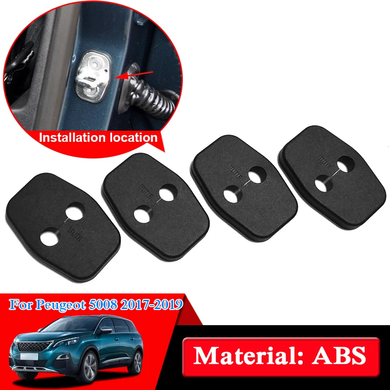 

Car Styling 4Pcs Door Check Arm Protection Cover For Peugeot 5008 2017-2019 Car Door Lock Protective Covers Internal Decoration