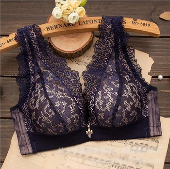 

Baharcelin small chest Sexy lace bra women Young Girl Push Up Bra French Romantic Gathered Sexy Lace sweet bra underwear