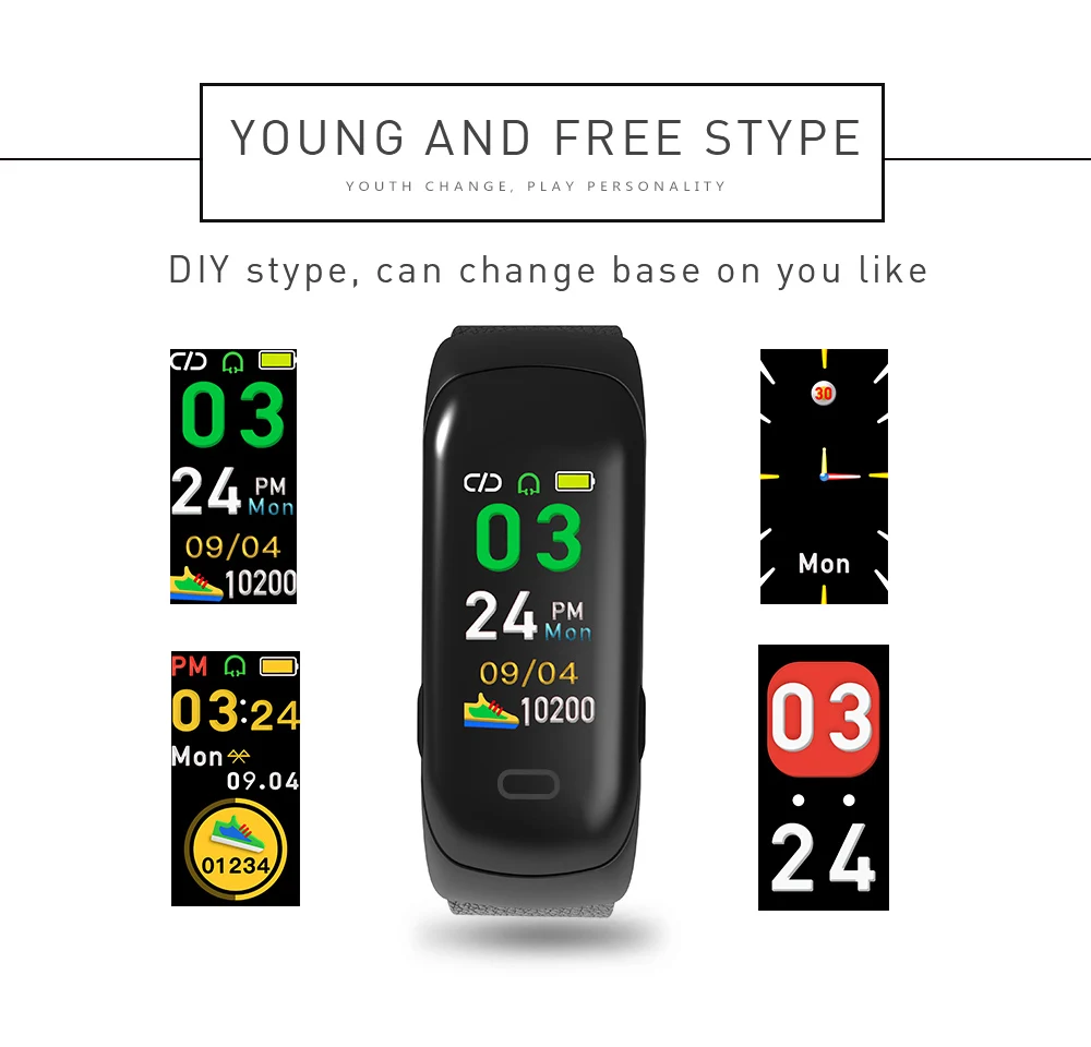 SANDA C15 гарнитура наушники Bluetooth Музыка смарт-циферблат вызова цифровые наручные часы ответ на вызов пульсометр кровяное давление