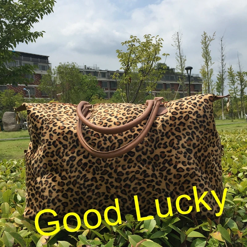 

10 piece New design fashion high quality stylish New arrival ready to ship monogram weekender bag leopard duffle tote bag