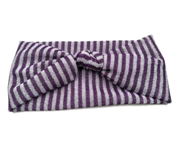 

J173151 NEW fashion summer spandex stretchy shimmer colors stripe knot hair band hair accessory for women headband design custom