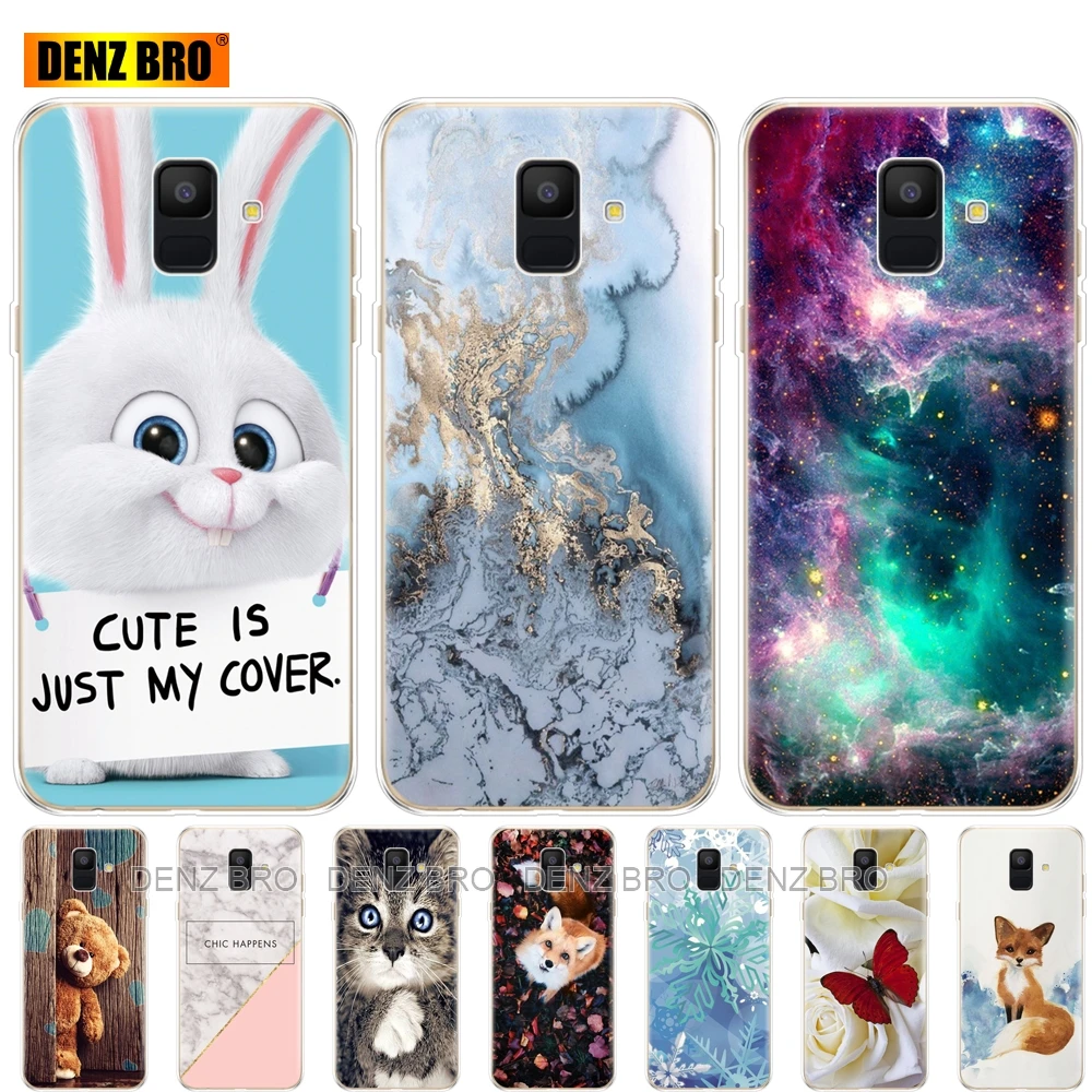 

soft Silicone Case For Samsung Galaxy A6 2018 Dual SIM SM A600 A600F Soft Tpu Back Cover For Samsung A6 Plus 2018 A605 A605F