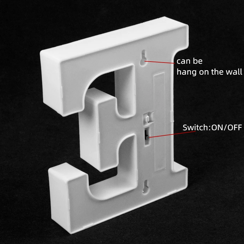 Светящийся 26 Английский алфавит светодиодный буквенный свет Креативный светодиодный аккумулятор ночник 16 см романтическое украшение для свадебной вечеринки