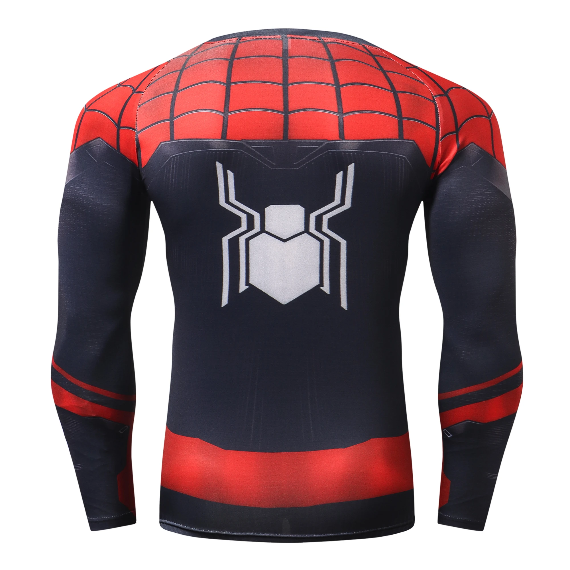 Koop Spider Man Ver Van Huis 3D Bedrukte T shirts Mannen Compressie Shirts Raglanmouwen 2019 Korte Mouwen Cosplay Kostuum Tops mannelijke