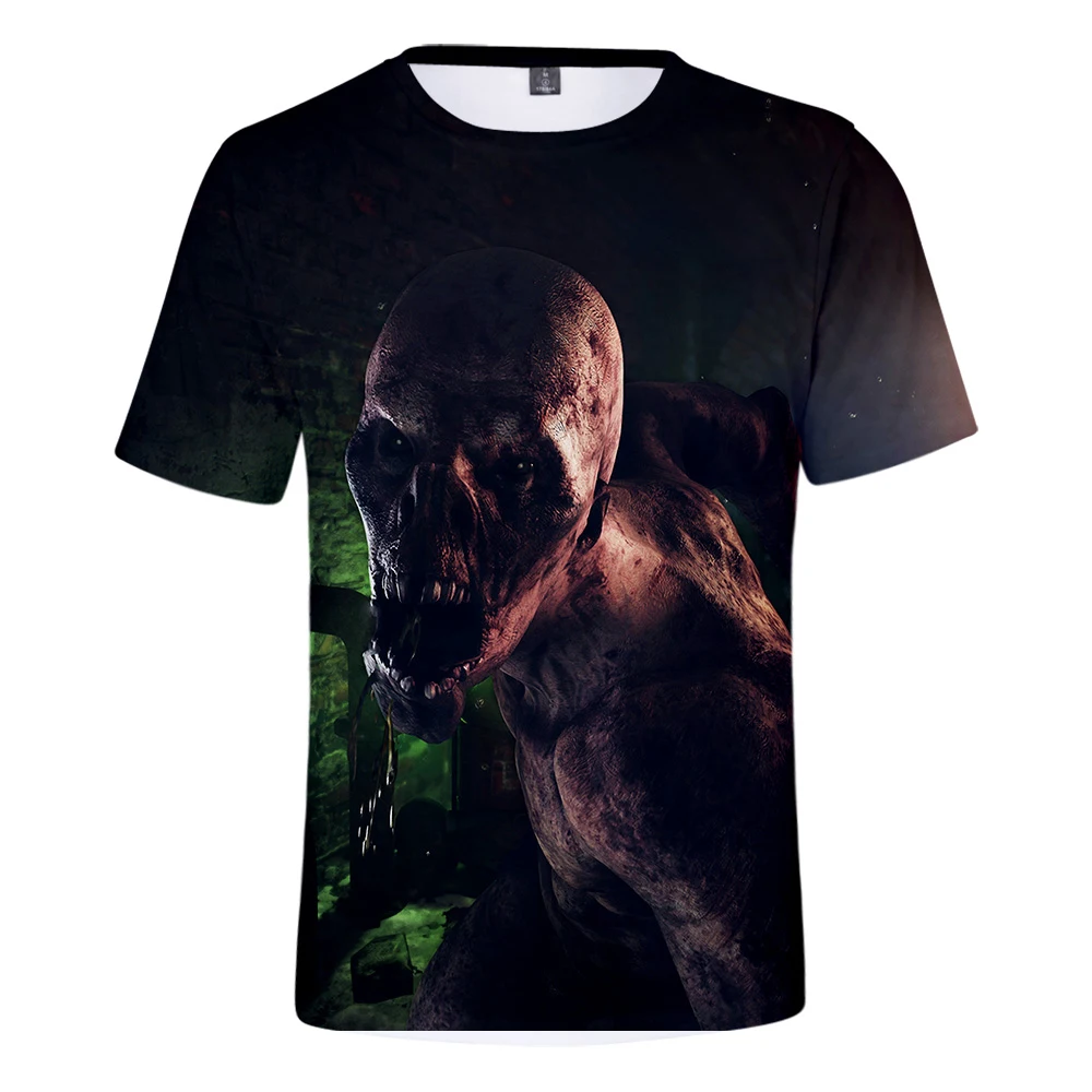 2019 Новое поступление Metro Exodus обычный крой унисекс Crewneck 3D принт короткий рукав