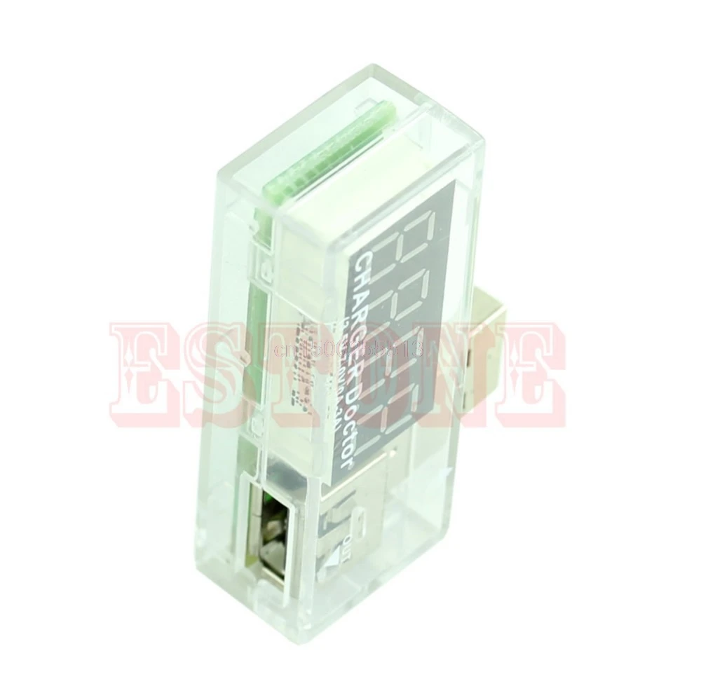 USB Charger Doctor Battery Tester Power Detector Voltage Current Meter Clear