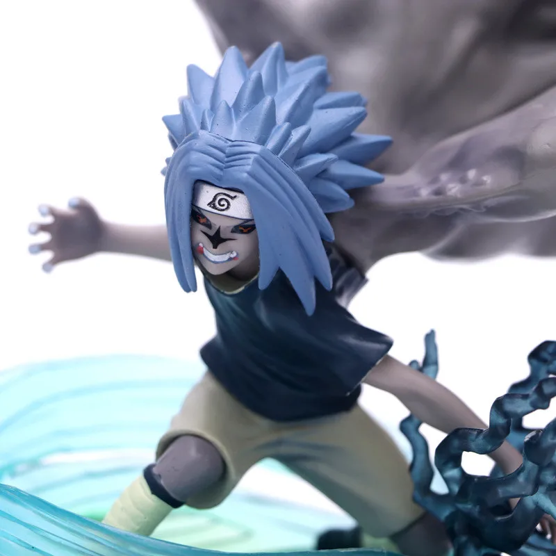 Uchiha Sasuke VS Naruto Susanoo Blue Nirvana Thunder Curse вторая форма ПВХ фигурка Коллекция Модель игрушки 18 см