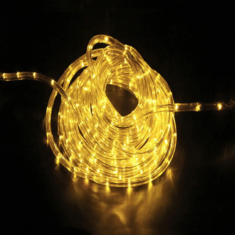 WONLUKIY круглая двухпроводная Светодиодная лента 220В неоновый свет 25leds/m гибкая