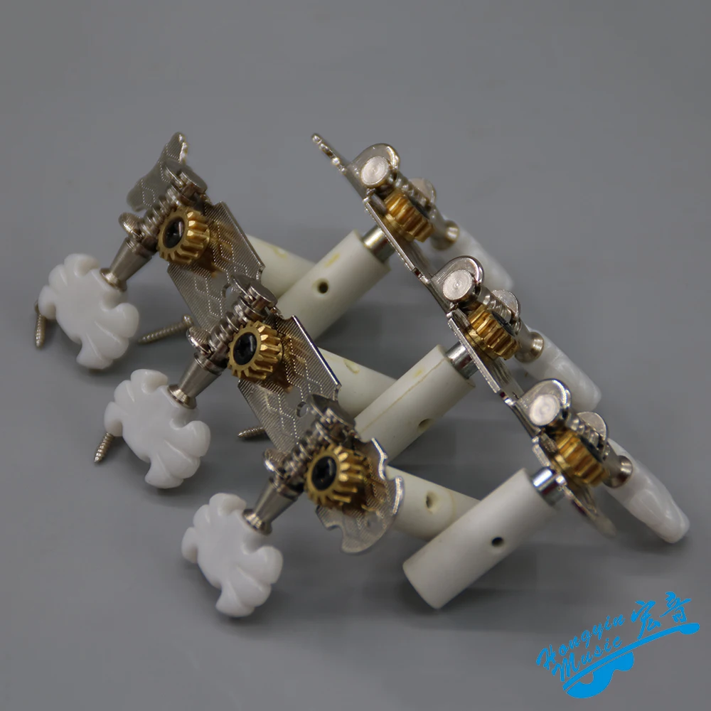 

Classical Guitar Tuner Tuning Keys Pegs Machine Heads Silver Flower Head Knob Tuners Keys Parts 3L3R Guitar Accessories HY51