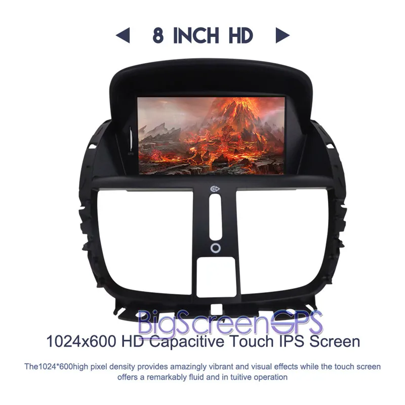 Perfect Android 9.0 4+64GB Car GPS Navigation Car DVD Player For Peugeot 207 2008-2014 autostereo headunit radio multimedia built in DSP 5
