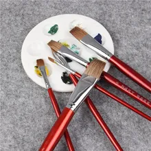 6 шт./компл. щетка из конского волоса, масляная живопись, художественного колледжа, осмотр, специальная кисть, акварельное искусство для канцелярских принадлежностей