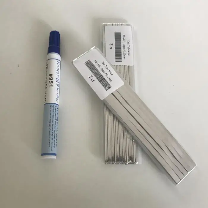 w + 10 Fio + 2 Fio + 1 Pen para Faça Allmejores Células Solares 52mm * mm 0.43 52 m Tabulação Barramento Peça Flux Você Mesmo Painel Soalr Carregador Solar 40 Pcs - Image 6