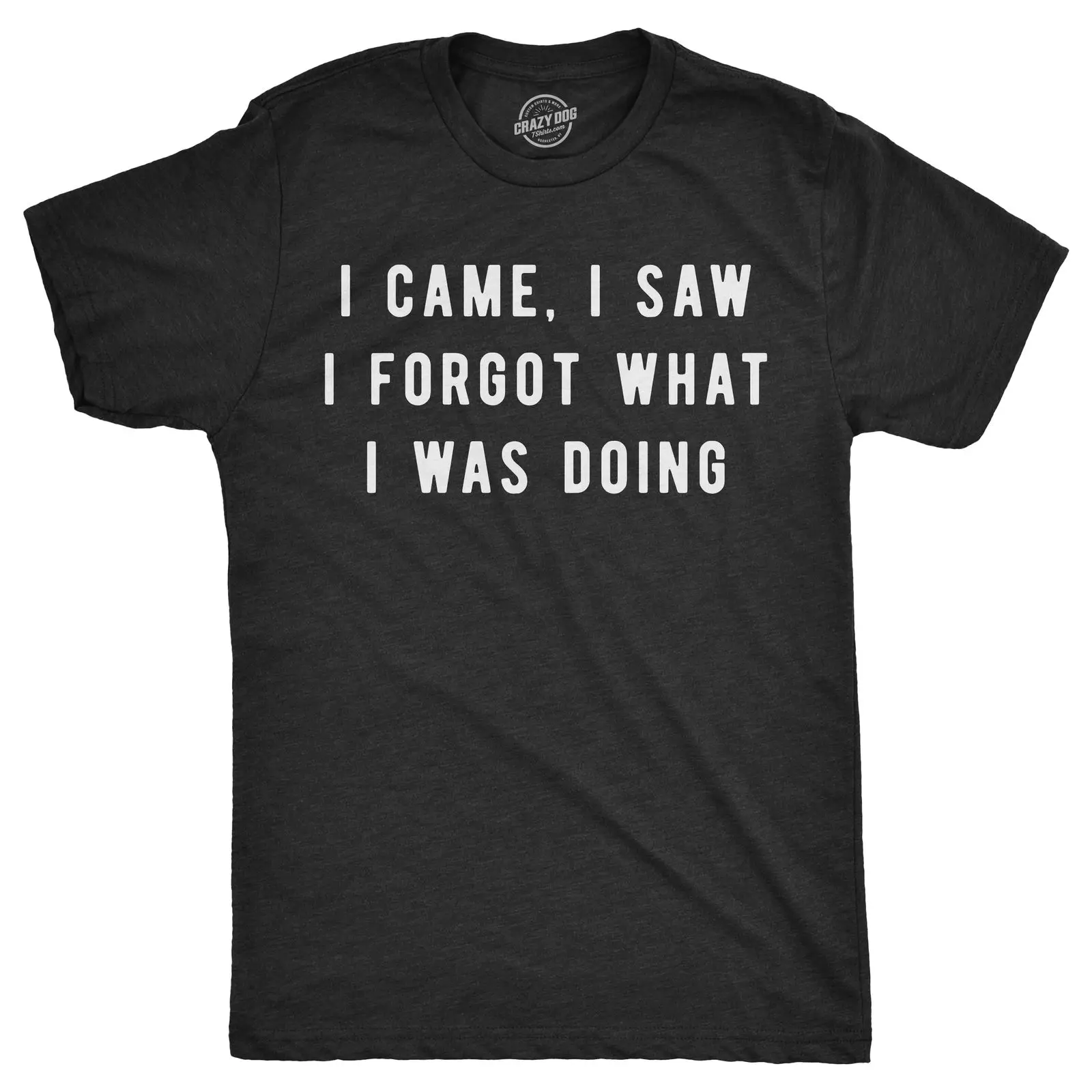 

Mens I Came I Saw I Forgot What I Was Doing Tshirt Funny Sarcastic Tee For Guys Gift Print T-shirt,100% Cotton For Man