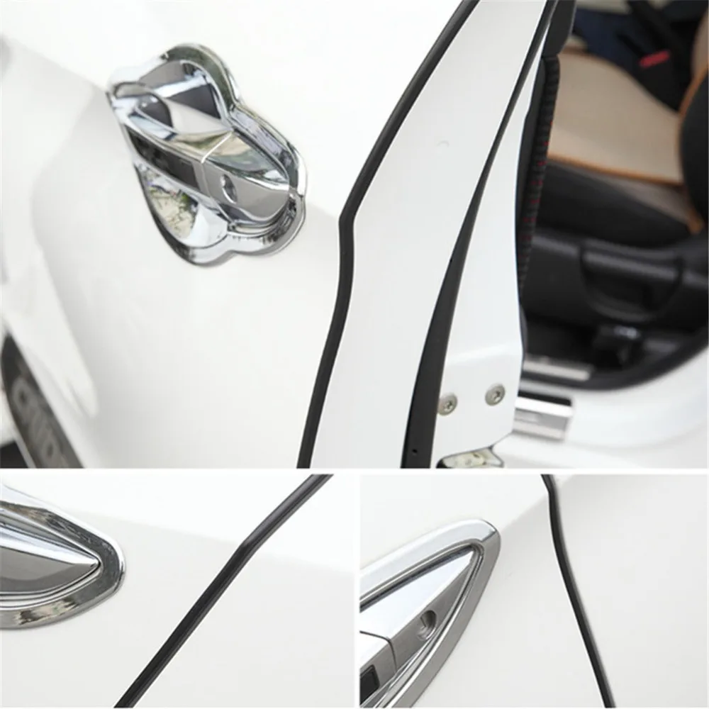 5M Car Door Protector Rubber Strips Car Styling Anti Collision Strip Door Edge Guard Side Mouldings Strip Scratch Protector