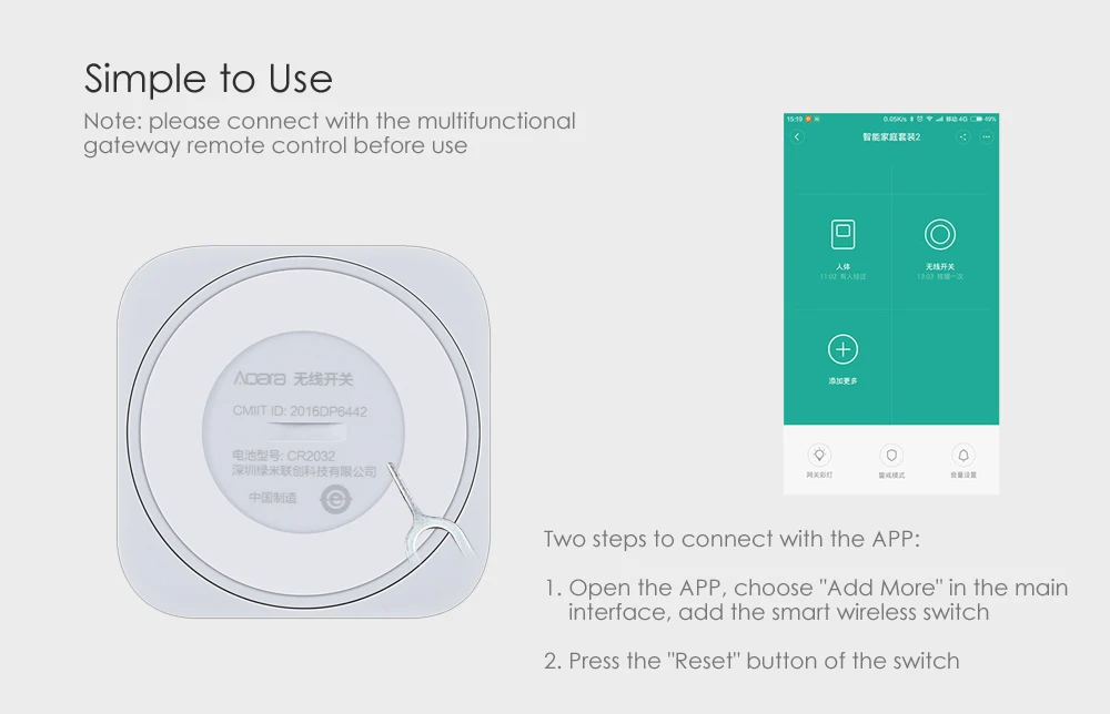 zigbee, aplicação inteligente no app mi home, sem fio