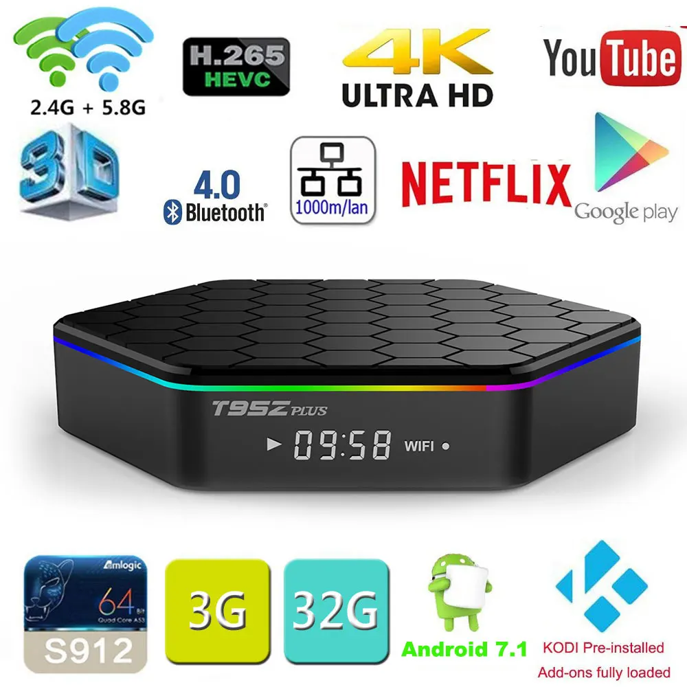 2GB 16GB Amlogic S912 Octa Core Andorid 6 0 TV BOX 2 4G 5GHz Dual WiFi