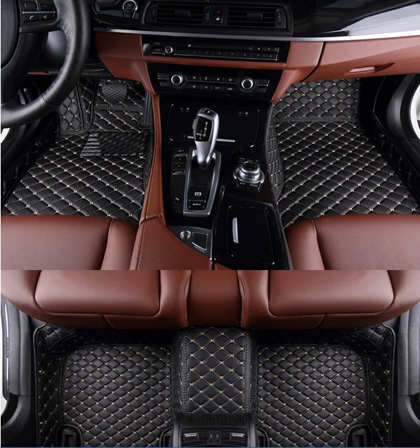 Хорошее качество! Специальные автомобильные коврики+ один коврик в багажник для Nissan Elgrand E52 7 8 мест-2010 водонепроницаемые ковры