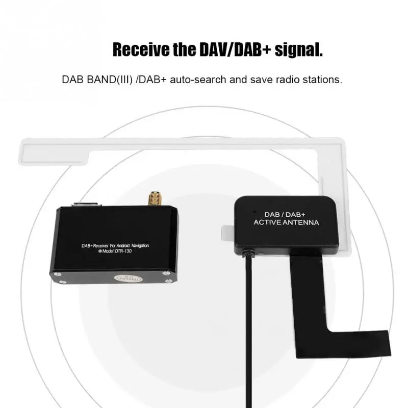 Приемник Bluetooth DAB цифровой радиоприемник для вещания Android управление через