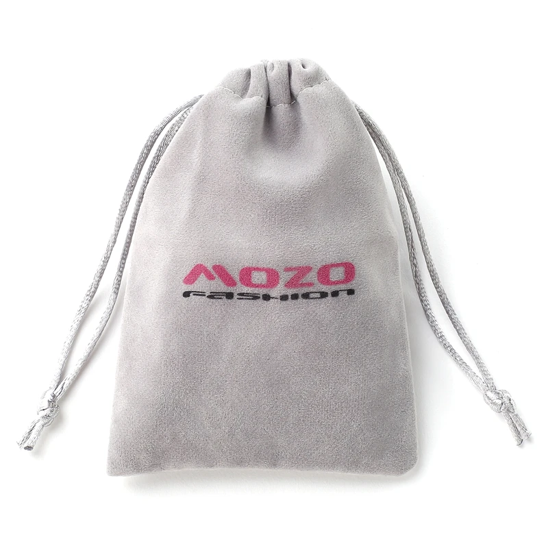 

MOZO FASHION Gray Flannel Gift Bag for Bracelet Jewelry Packaging DZ001