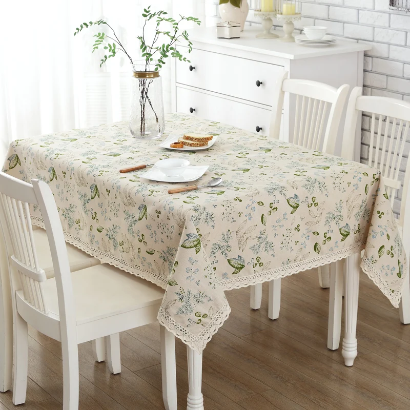 Modern Minimalist Cotton Cloth Table Cloth Garden Small Fresh Table