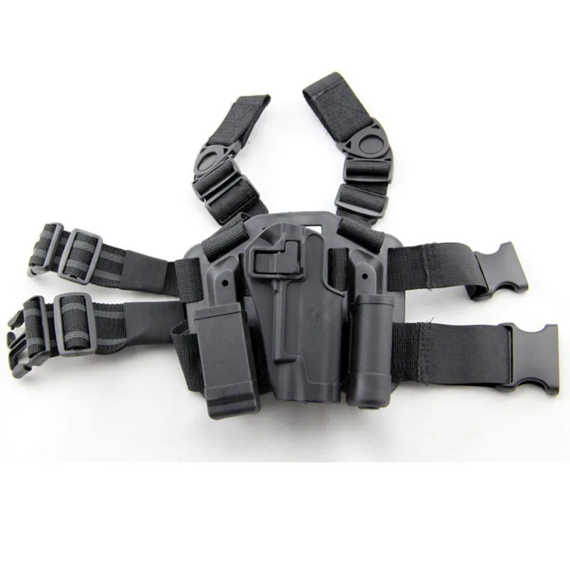 

By DHL 50pcs Tactical Gear Beretta M9 92 G17 1911 Pistol Gun Holster Right Hand Army Hunting Airsoft sport Thigh Leg Holster