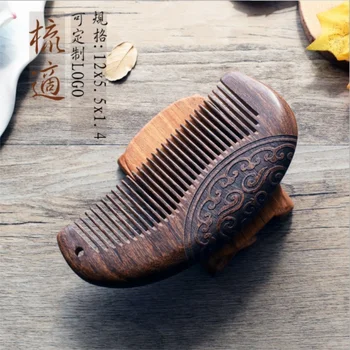

Natural Wooden Comb Close Teeth Anti-static Beard PocketHead Massage Hair Care / by dhl 200pcs