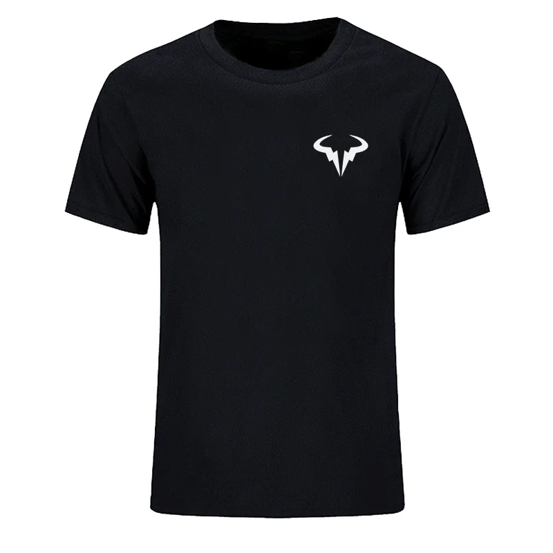 

2019 new Mens Rafael Nadal Bull Logo T-shirt Summer T Shirt Roger Federer Perfect RF Men Tops