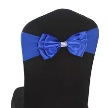 Дорогой 10 шт/партия красный черный желтый золотистый стул пояса для свадебного украшения Бесплатный галстук