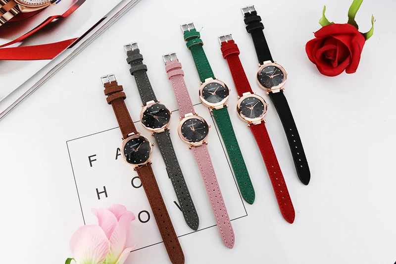 Женские часы Gogoey роскошные звездного неба с бриллиантами reloj de pulsera para mujer