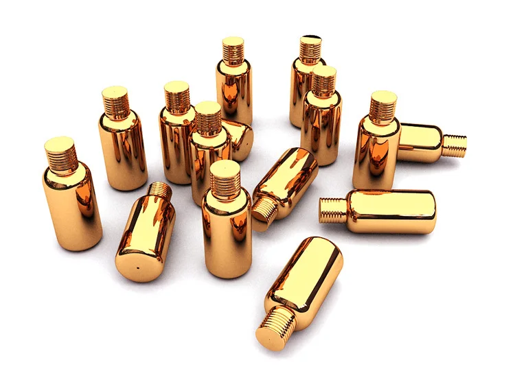 Glass Essential Oil Bottle Capsule Vials Gold 30pcs 15ml Screw Lid Empty Refillable Cosmetic packing container | Красота и здоровье
