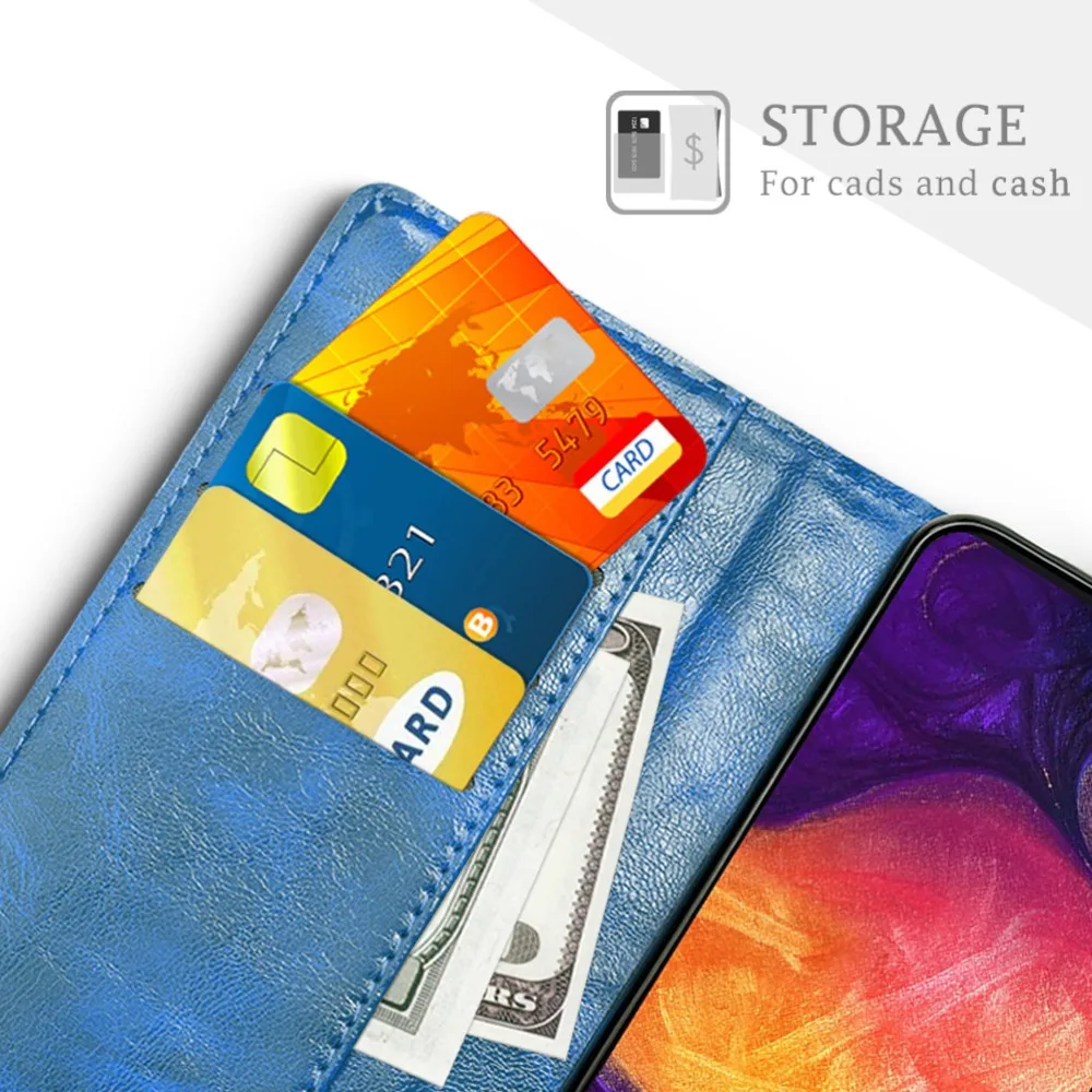 Sleo для samsung Galaxy A50 чехол в стиле ретро из искусственной кожи Чехол С