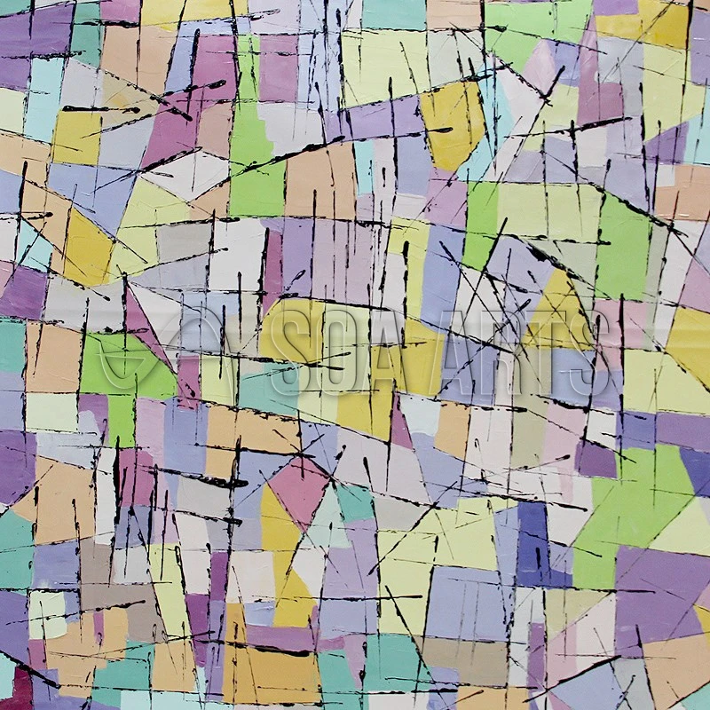 

Handmade Modern Color Painting On Canvas Art for Sale No Frame