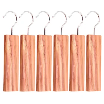 

Behogar 6PCS Anti Moth Repellent Natural Cedar Blocks with Hanging Hook for Wardrobe Drawer Shoe Cabinet Car Home Apartment Dorm