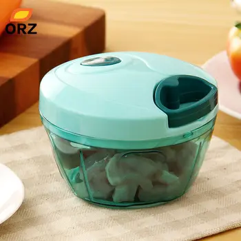 

ORZ Multifunctional Hand Food Processor Fruit Vegetable Meat Chopper Mincer Crusher Salad Tools Kitchen Food Chopper Mixer Bowl